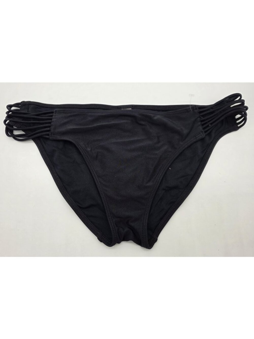 Luli Fama Miami Womens Bikini Bottom Size XL Black Swimsuit Swim